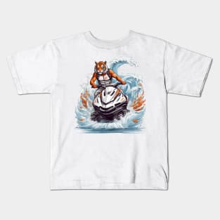 Jet ski Tiger Kids T-Shirt